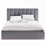 Plush Ottoman Gas Lift Fabric Storage Bed - Image 2