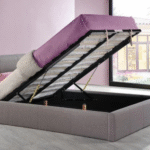 Selena Ottoman Gas Lift Storage Fabric Bed - Image 2