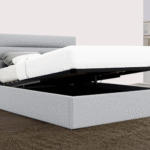 Benny Ottoman Gas Lift Fabric Storage Bed Frame - Image 3