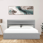 Benny Ottoman Gas Lift Fabric Storage Bed Frame - Image 4