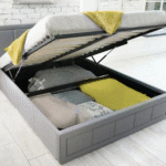 Gia Ottoman Gas Lift Fabric Storage Bed - Image 5