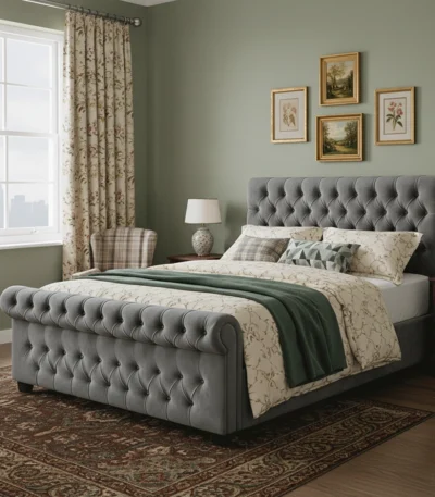 Bespoke Sleigh Bed Frame