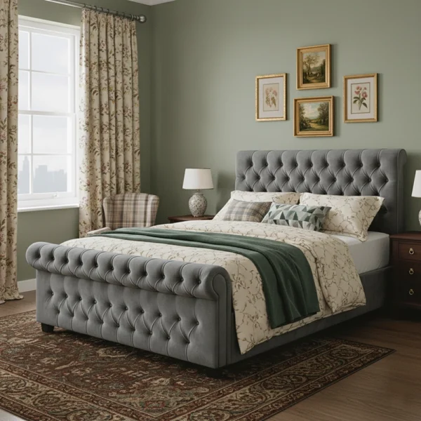 Bespoke Sleigh Bed Frame
