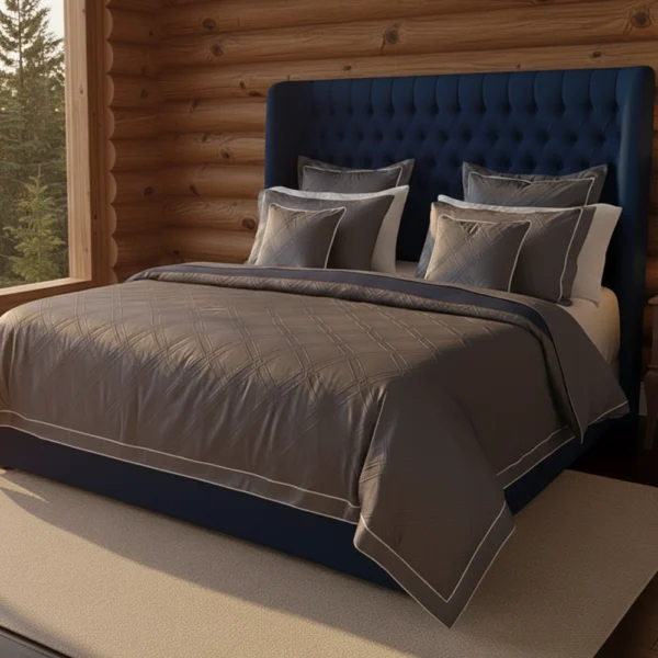 Chesterfield Carter Wingback Bed Frame closeup