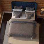 Chesterfield Carter Wingback Bed Frame top view