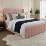 Elisa Pink Ottoman Panel Wing