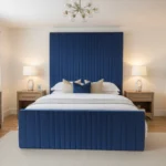 High Headboard Bed Designer Wall Panel