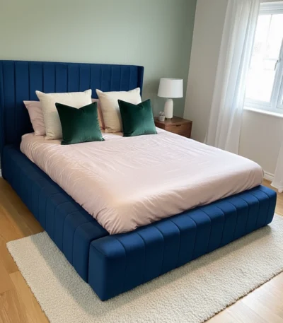 panel line ambassador bed blue