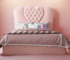 Heart headboard bed