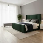 NewYork Beds And Mattress Upholstered Wing Bed Beautiful Multi Colour and Gas lift - Image 4