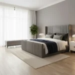 NewYork Beds And Mattress Upholstered Wing Bed Beautiful Multi Colour and Gas lift - Image 3