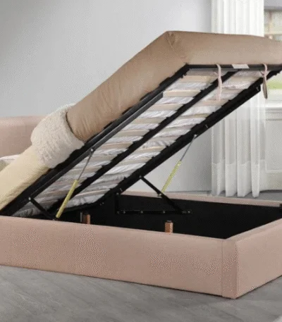Ottoman Gas Lift Storage Fabric Bed