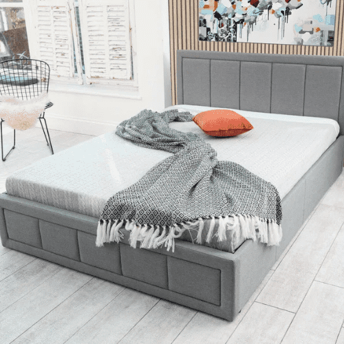 Gia Ottoman Gas Lift Fabric Storage Bed