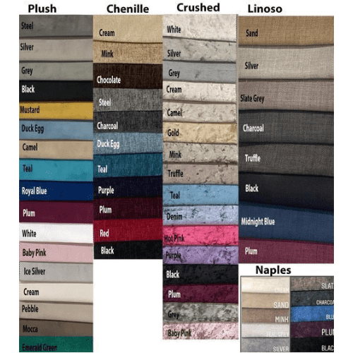 Emma Modern Italian Silver Fabric Bed Frame - Image 4